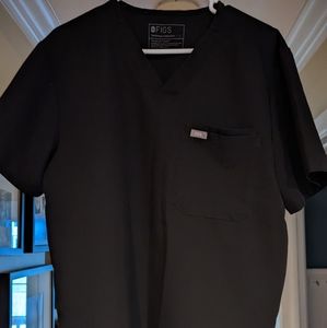 FIGS (top+bottom) Mens Black Scrubs